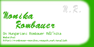 monika rombauer business card